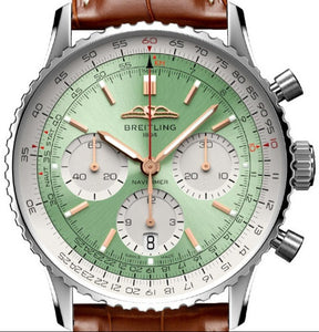 Breitling Navitimer B01 Chronograph Mint green dial 41mm AB0139211L1P1