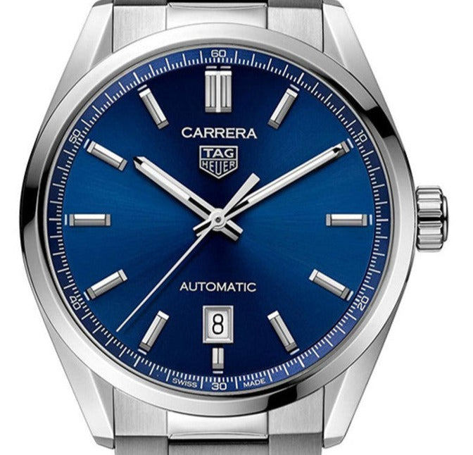 TAG Heuer CARRERA Date 39mm Blue dial Mens watch WBN2112.BA0639