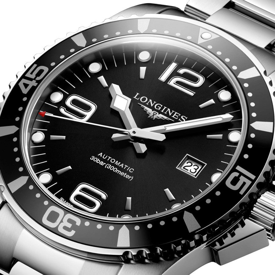 Longines Hydroconquest Automatic Black Dial 44 L3.841.4.56.6