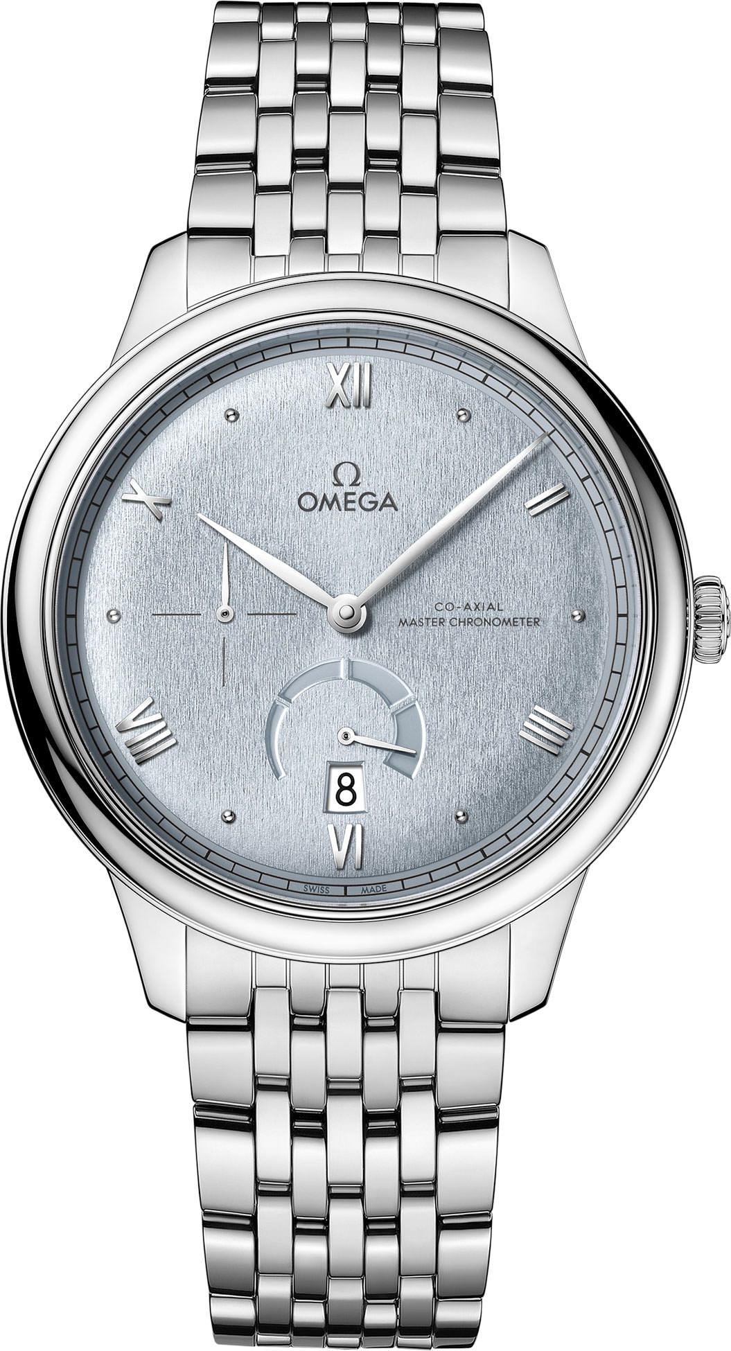 Omega De Ville Prestige 41 mm powder blue dial bracelet 434.10.41.21.03.001