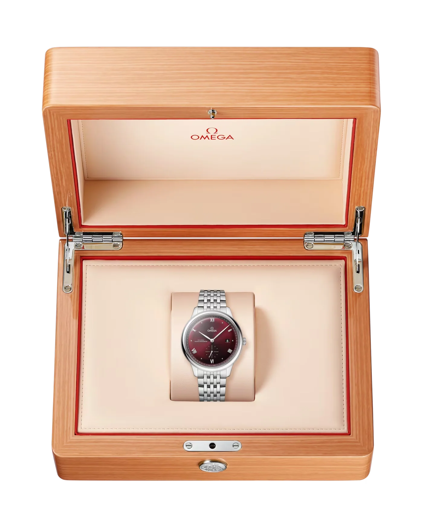 Omega DeVille Prestige CO‑Axial Burgundy Men's Watch 41mm 434.10.41.20.11.001