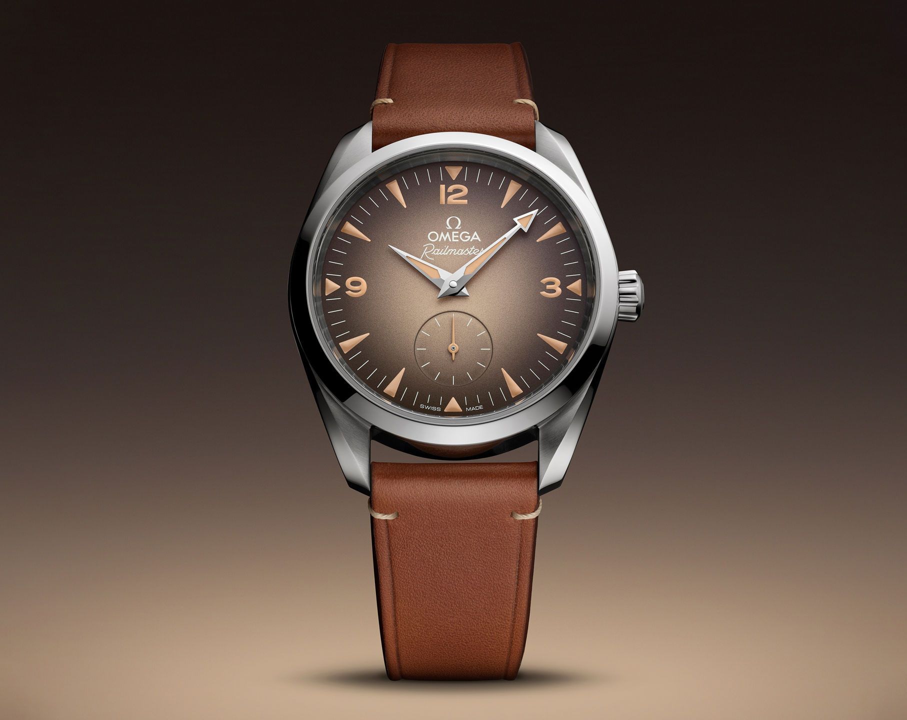 Omega Co-axial Railmaster Brown dial 38mm 235.12.38.20.13.001