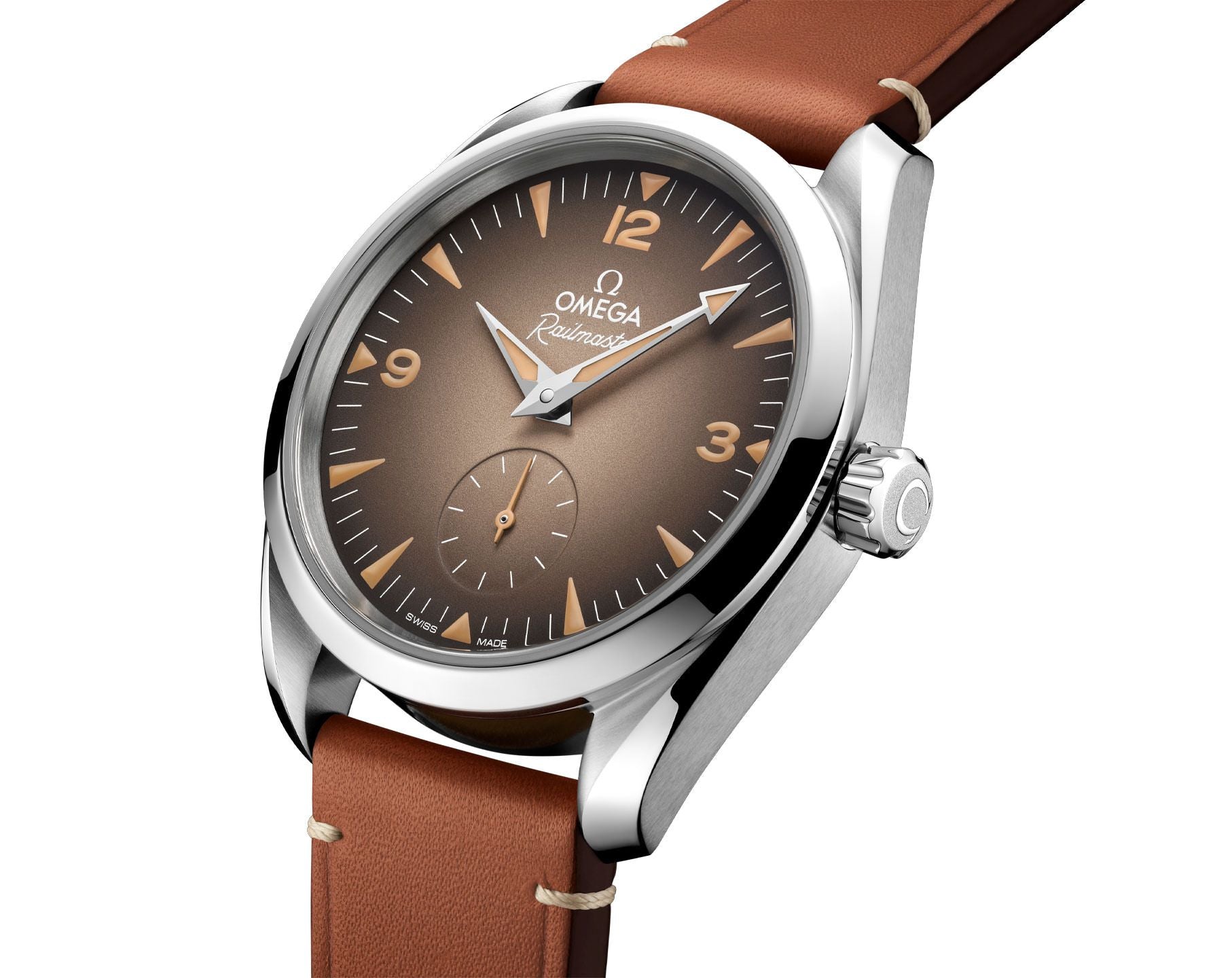 Omega Co-axial Railmaster Brown dial 38mm 235.12.38.20.13.001