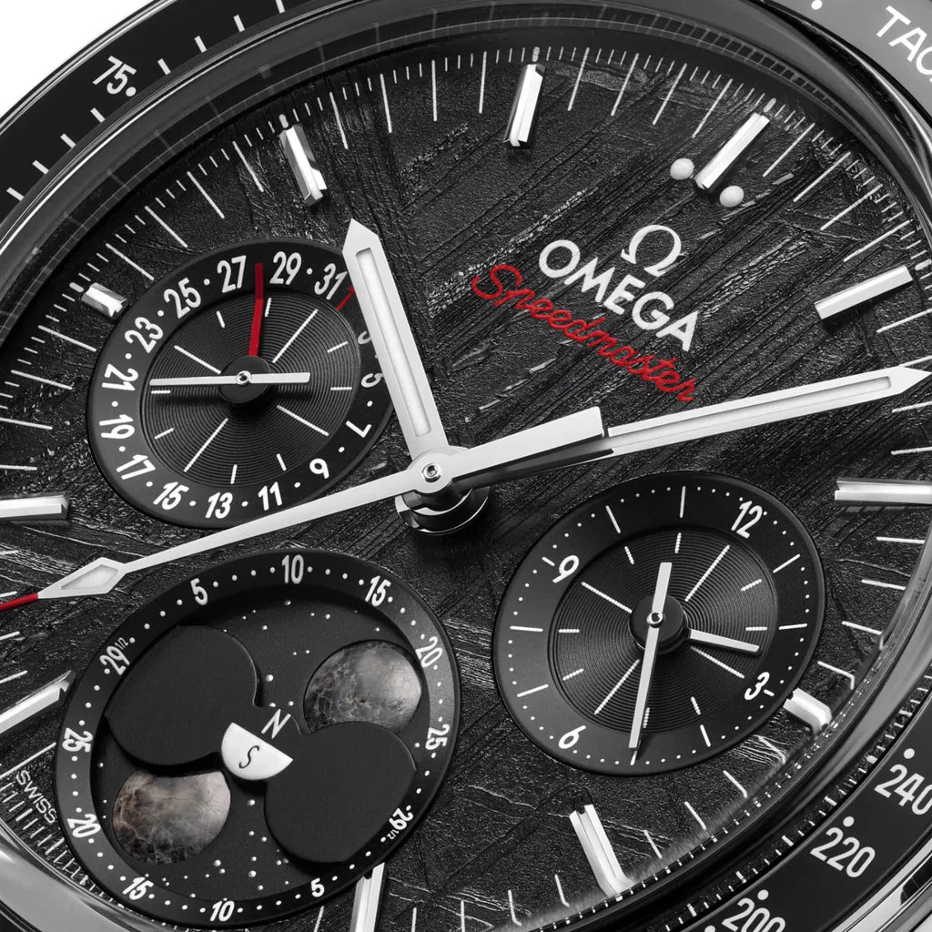 Omega Speedmaster Moonphase Meteorite Black dial 43mm  304.30.43.52.01.001
