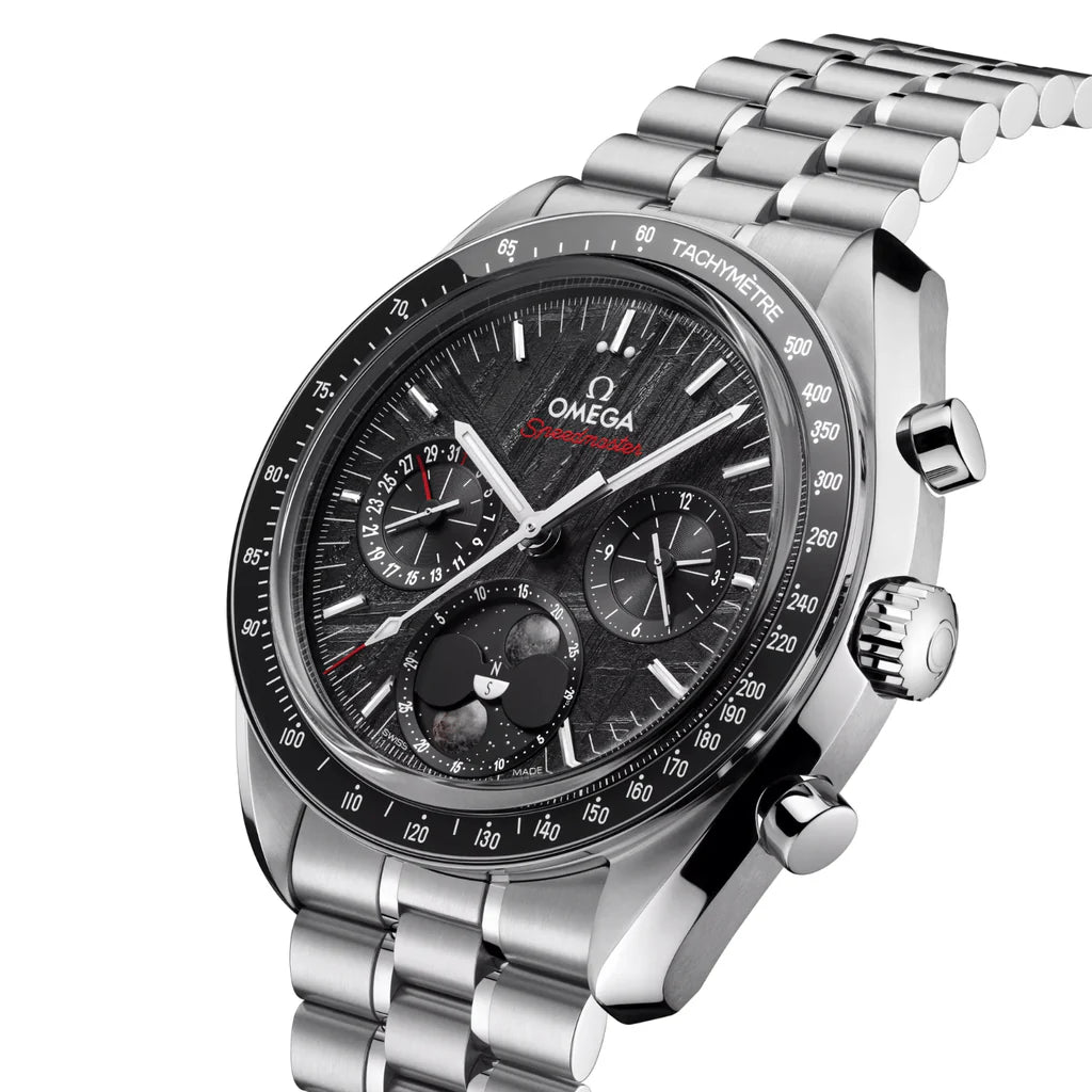 Omega Speedmaster Moonphase Meteorite Black dial 43mm  304.30.43.52.01.001