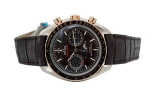 Omega Moonphase Speedmaster Chocolate dial 44.25mm  Crocodile band 304.23.44.52.13.001