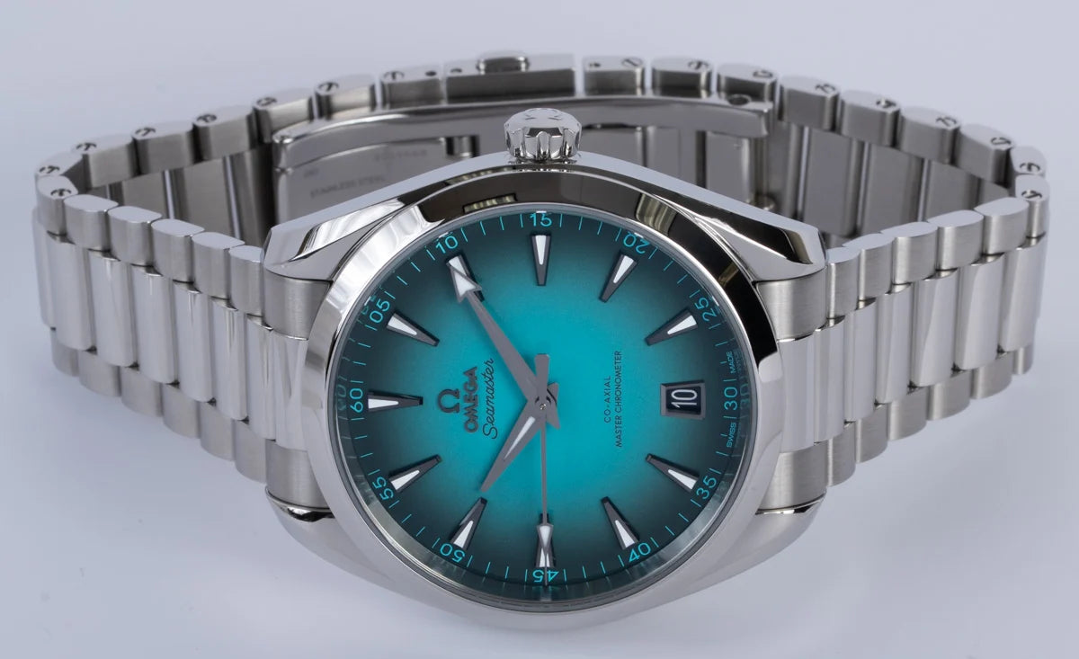 Omega Aqua Terra 150m Co-axial Chronometer Turquoise  41mm 220.10.41.21.03.006