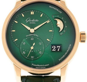 Glashutte Original Panomaticlunar Green dial Mens watch 40 1-90-02-23-35-61