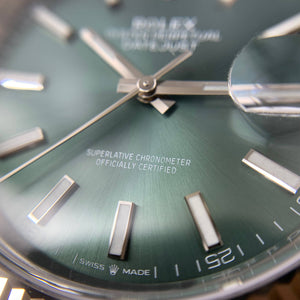 Rolex  Datejust 41mm Green dial oyster bracelet REF#126300