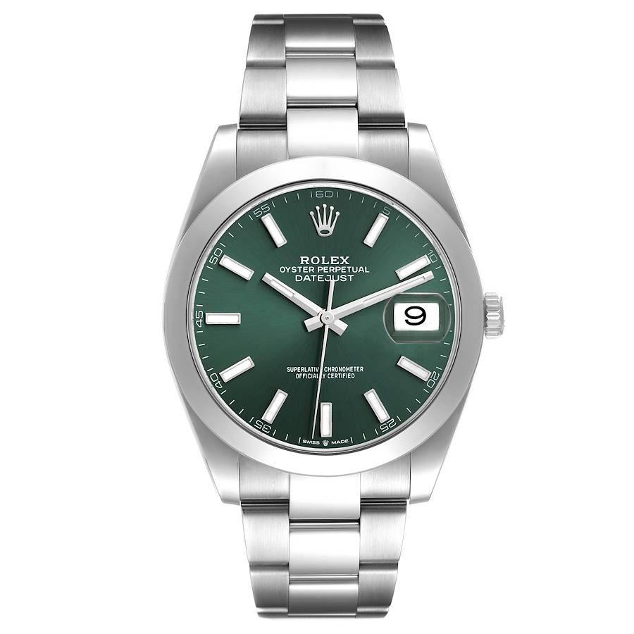Rolex  Datejust 41mm Green dial oyster bracelet REF#126300