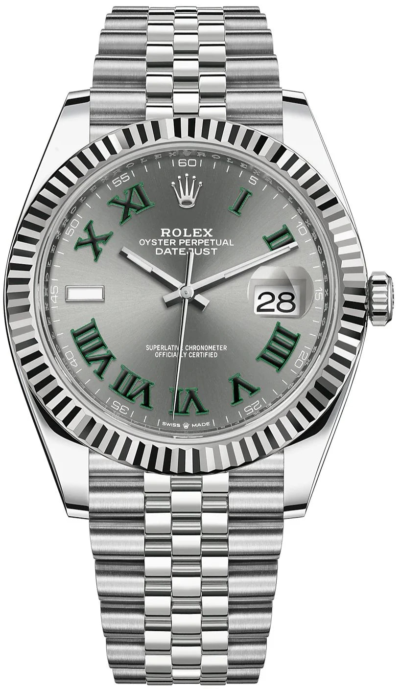 Rolex Datejust 41mm Wimbledon Dial Jubilee bracelet Ref# 126334