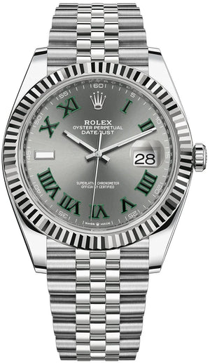 Rolex Datejust 41mm Wimbledon Dial Jubilee bracelet Ref# 126334