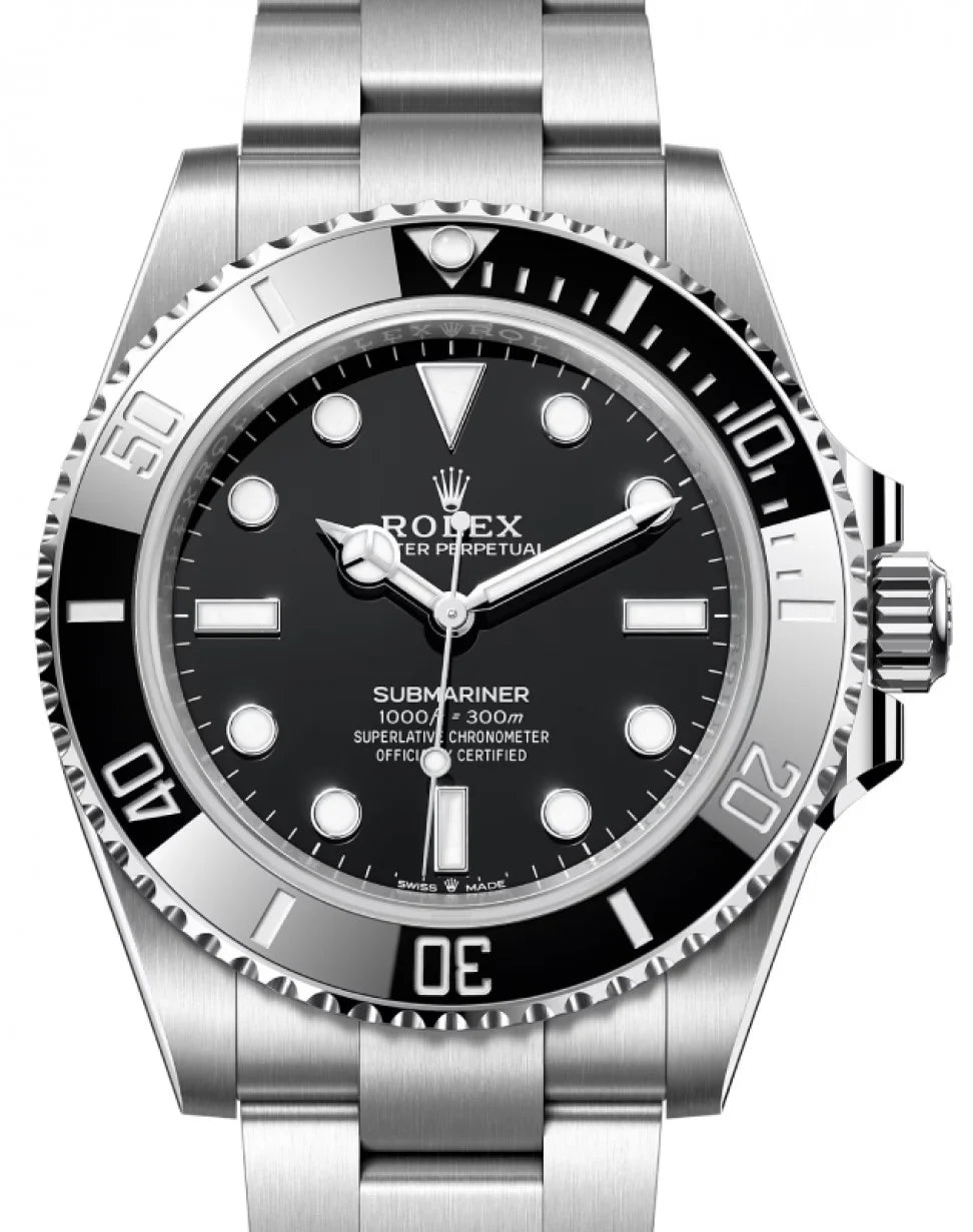 Rolex Submariner No Date Steel bracelet Black Dial41 mm ref# 124060