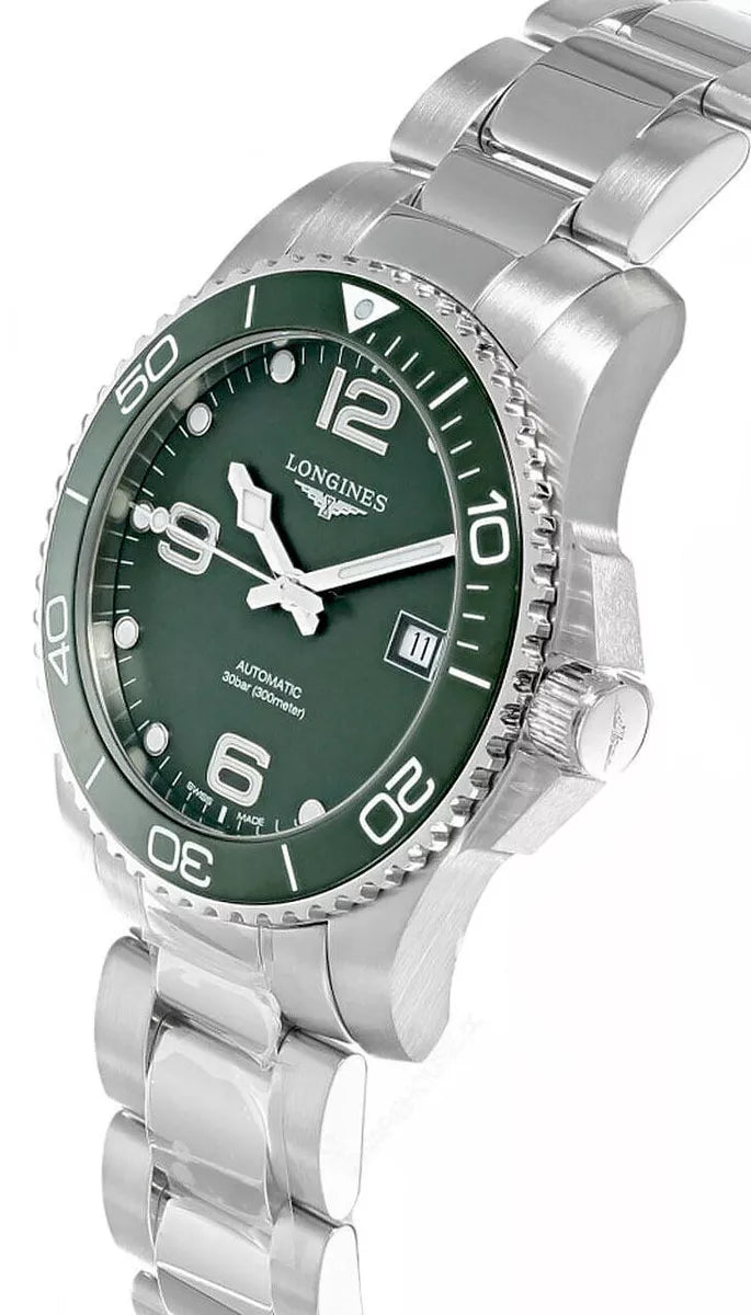 Longines Hydroconquest Green dial 41mm L3.781.4.06.6