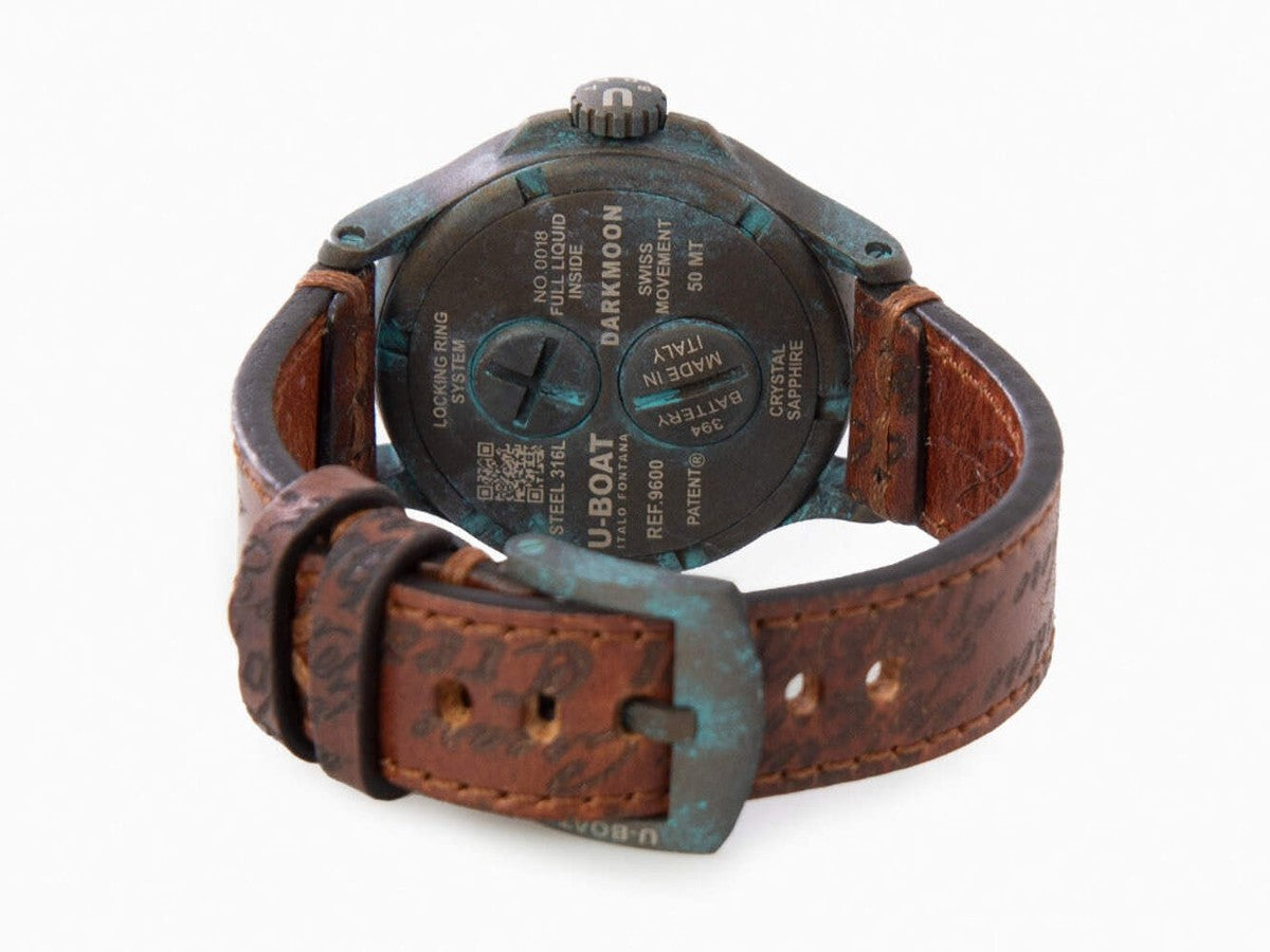 U-Boat Herrenuhr Darkmoon Unico 45mm 50m antique color dial 9600/A