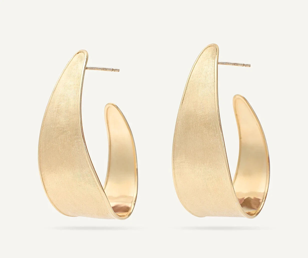 RTR Marco Bicego Lunaria 18K Y/Gold Graduate Medium Hoops OB1760 Y02