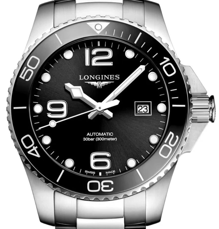 Longines Hydroconquest Automatic Black dial 43mm L3.782.4.56.6