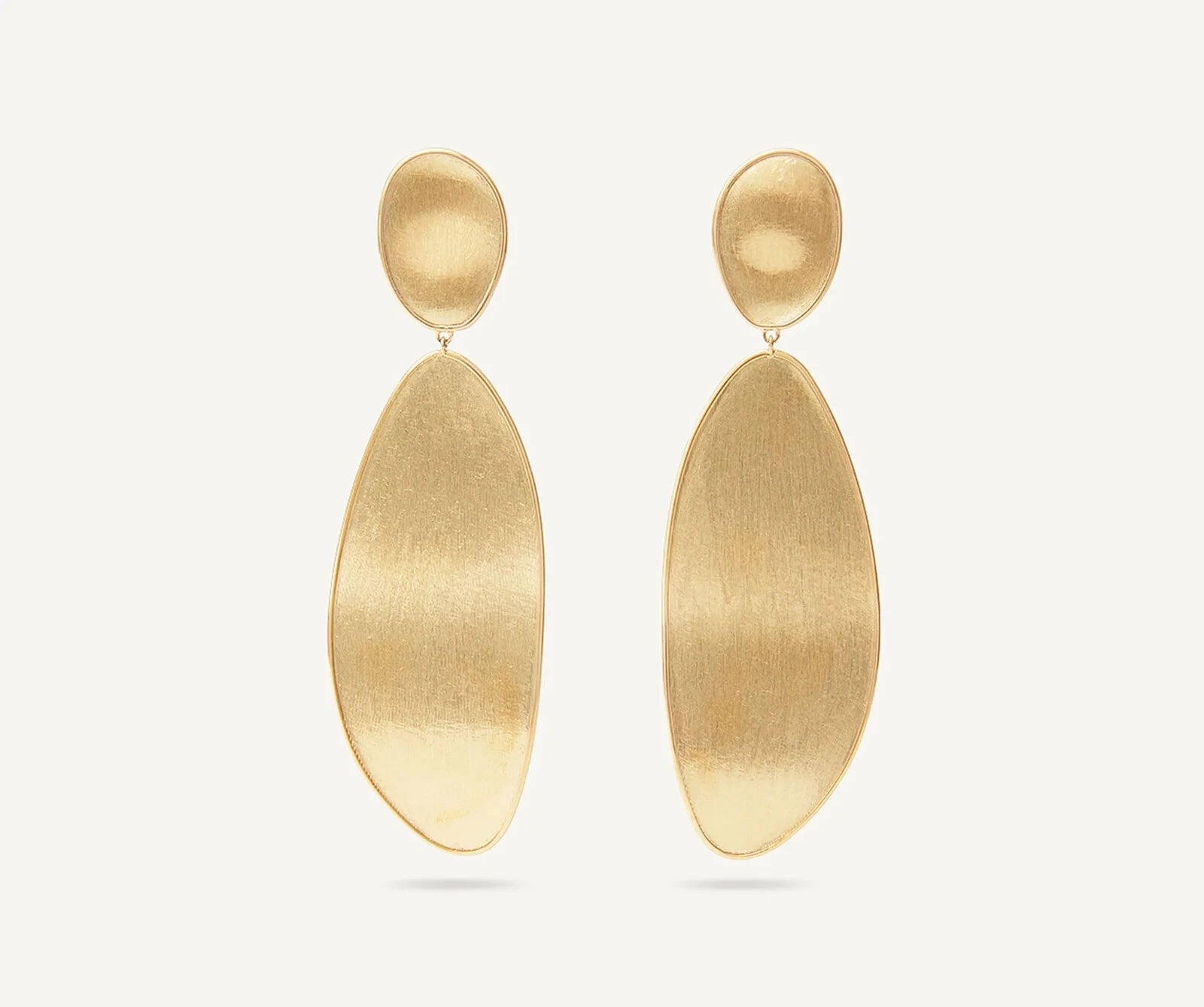 RTRMarco Bicego Lunaria 18K Y/ Gold Elongated Drop Earrings OB1805 Y02