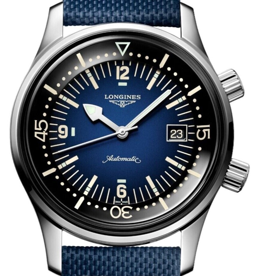 Longines Legend Diver Watch Blue dial 36mm L3.374.4.90.2