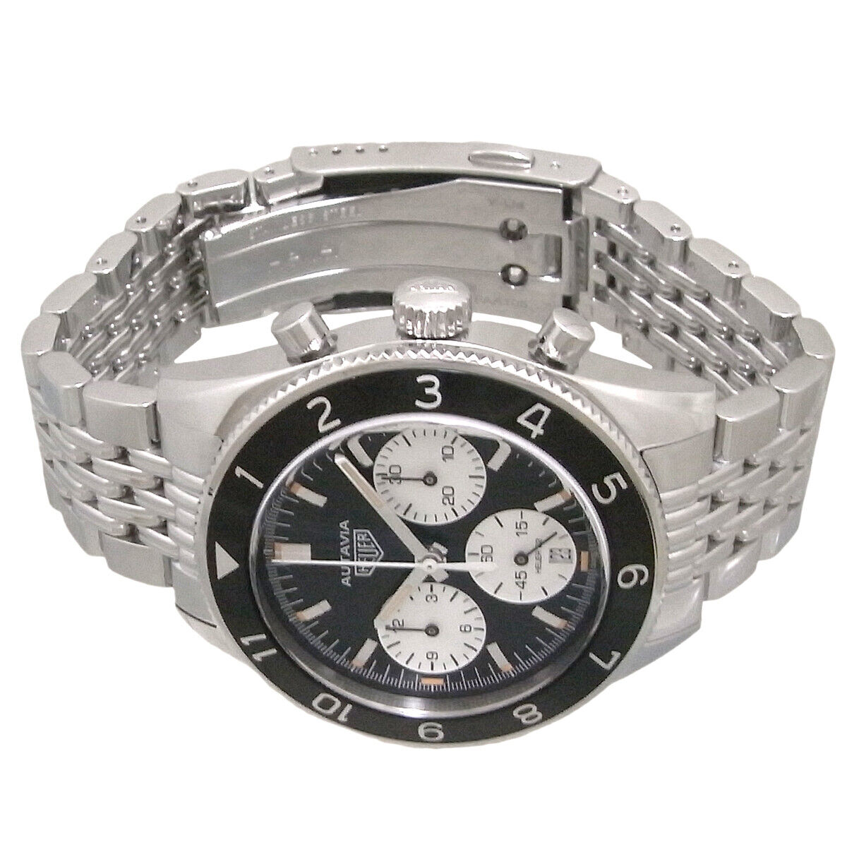 TAG Heuer Heritage Autavia Black dial Mens watch 42 CBE2110.BA0687