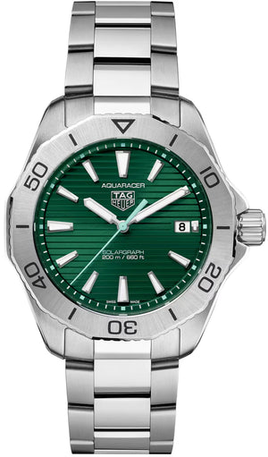 TAG Heuer Aquaracer Professional 200 Solargraph Green dial 40mm WBP1115.BA0000