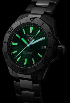 TAG Heuer Aquaracer Professional 200 Solargraph Green dial 40mm WBP1115.BA0000