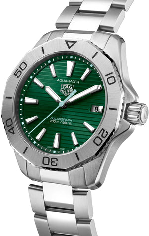 TAG Heuer Aquaracer Professional 200 Solargraph Green dial 40mm WBP1115.BA0000