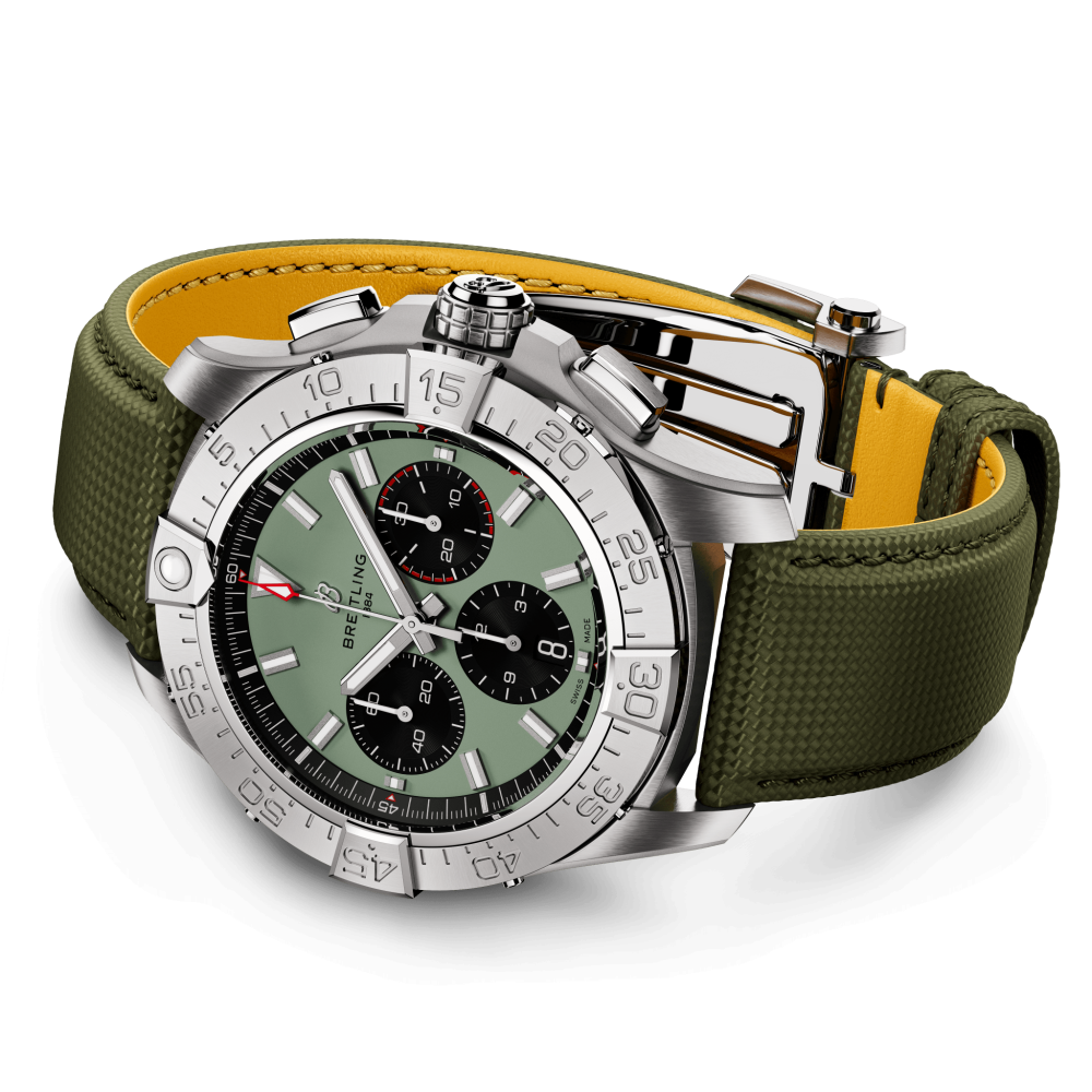 Breitling Avenger B01 Chronograph Mint green dial 44mm AB0147101L1X1