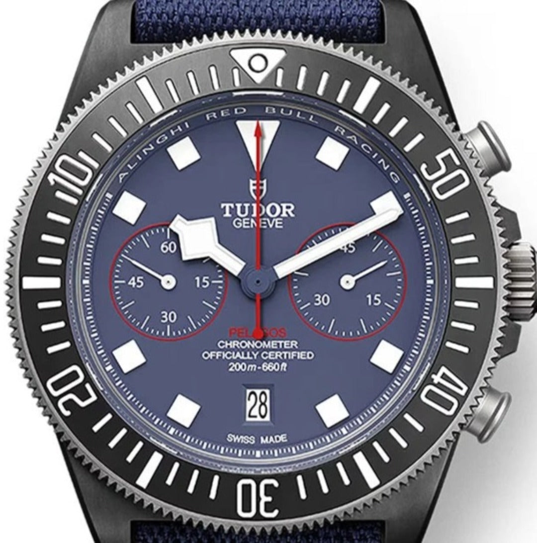 Tudor Pelagos Fxd Chrono Alinghi Limited Blue dial Mens watch 43 M25807KN-0001