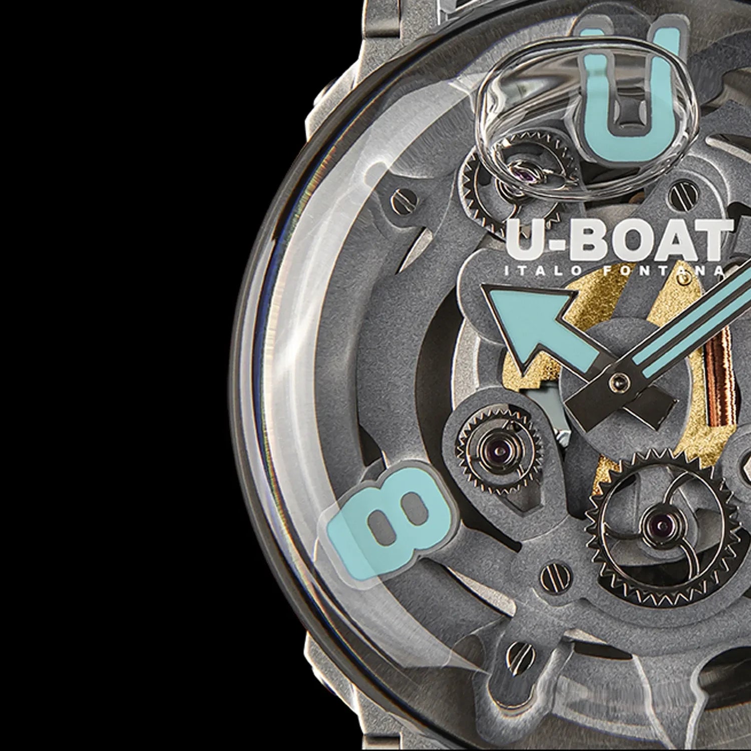 U-Boat U-65 3352 44mm SS Turquoise