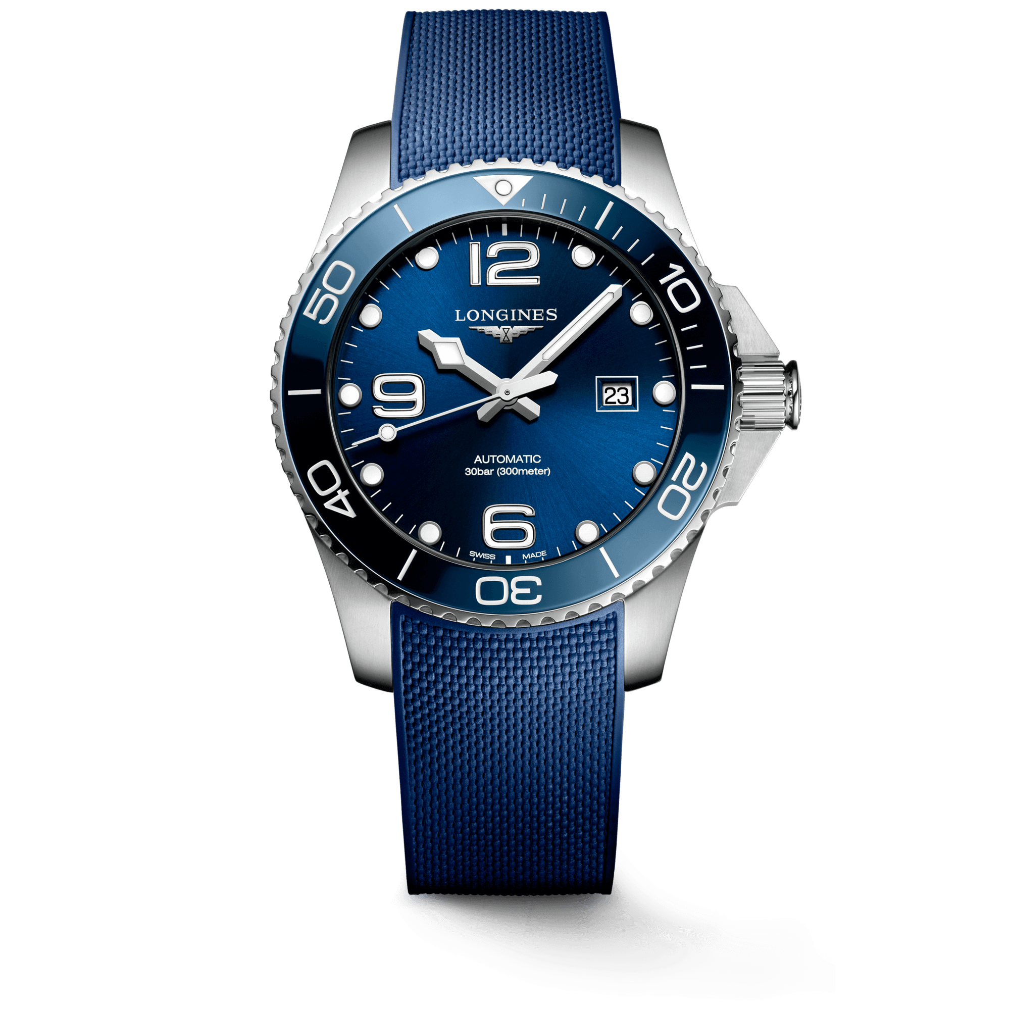 Longines Hydroconquest Gmt Blue dial L3.790.4.96.9