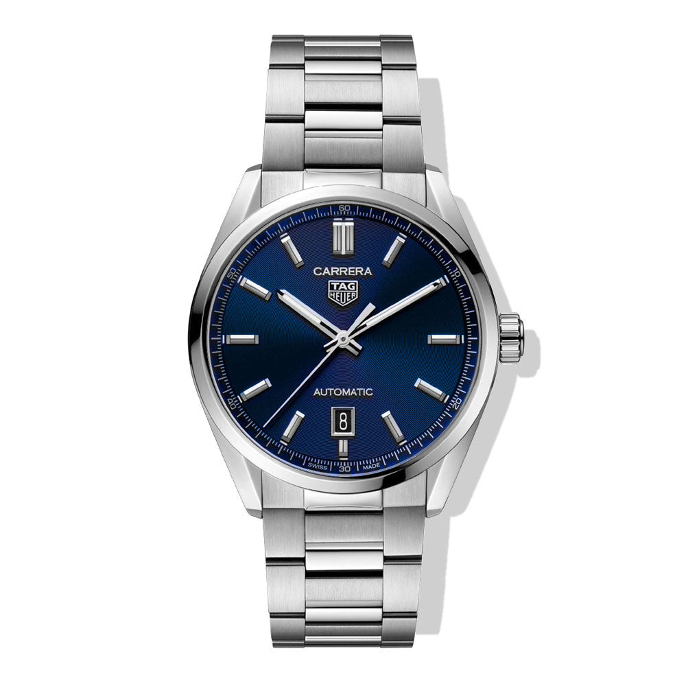 TAG Heuer CARRERA Date 39mm Blue dial Mens watch WBN2112.BA0639