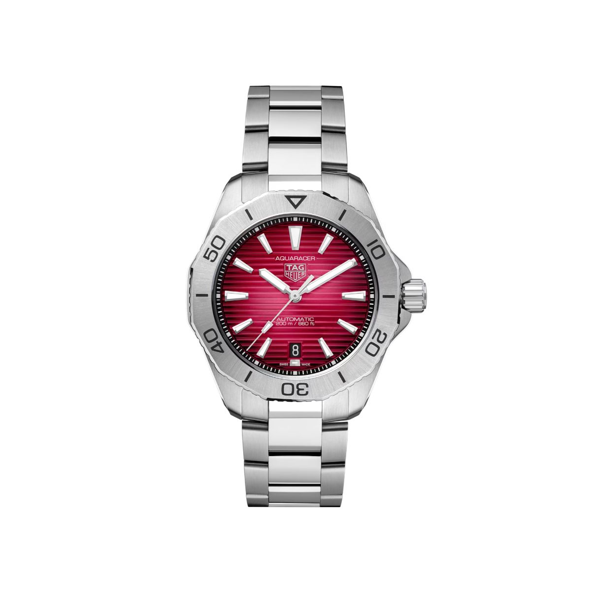 TAG Heuer Aquaracer Professional 200 Automatic Red dial 40 WBP2114.BA0627