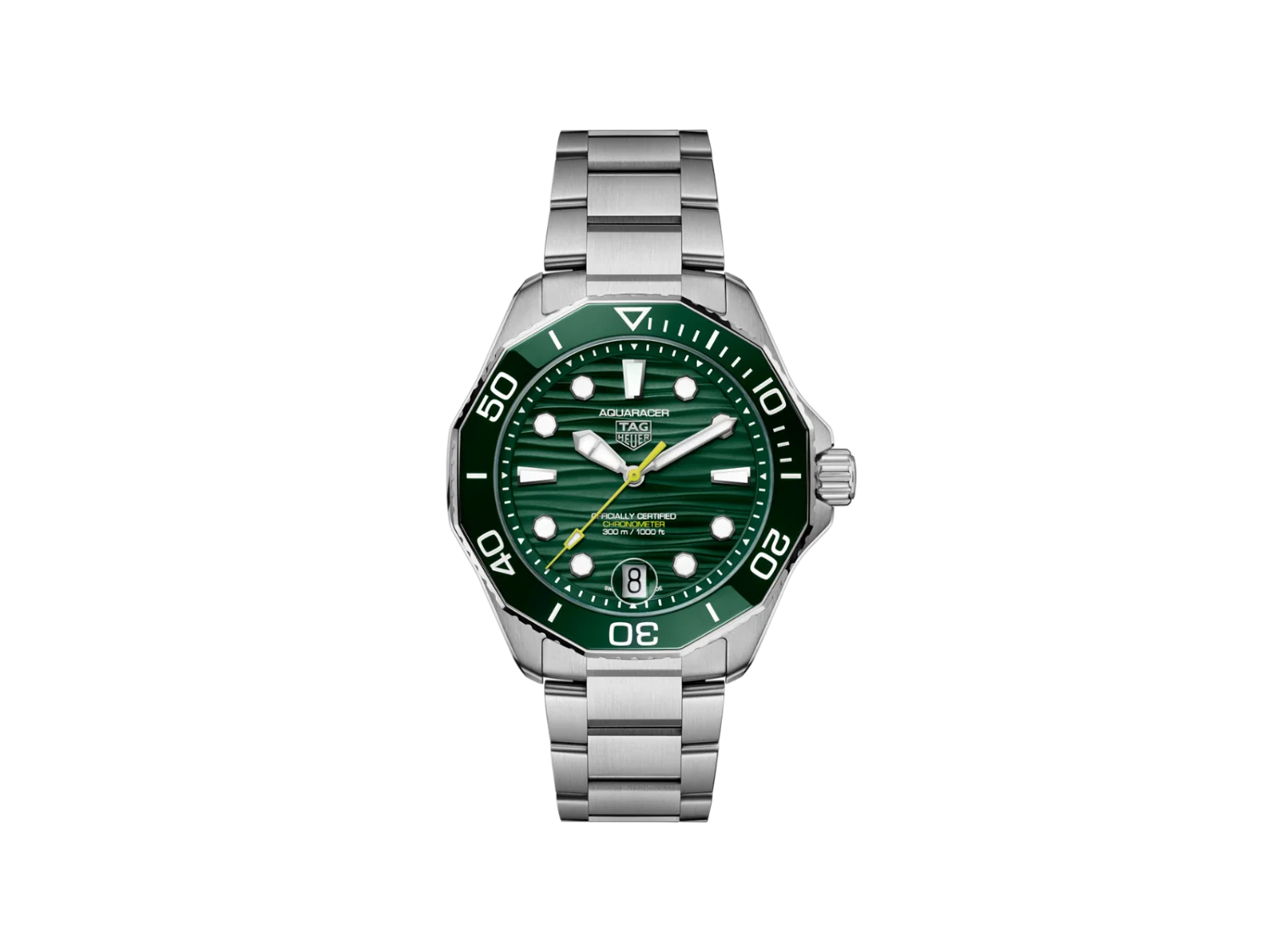 TAG Heuer Aquaracer 300 Date green dial 42mm WBP5116.BA0013