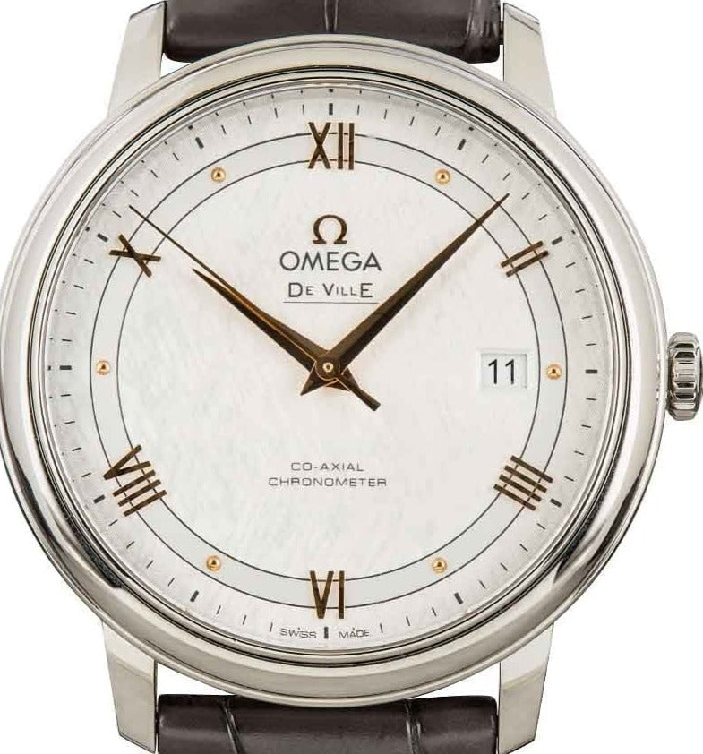 Omega De Ville Prestige Cronómetro Esfera plateada 39.5 424.13.40.20.02.005