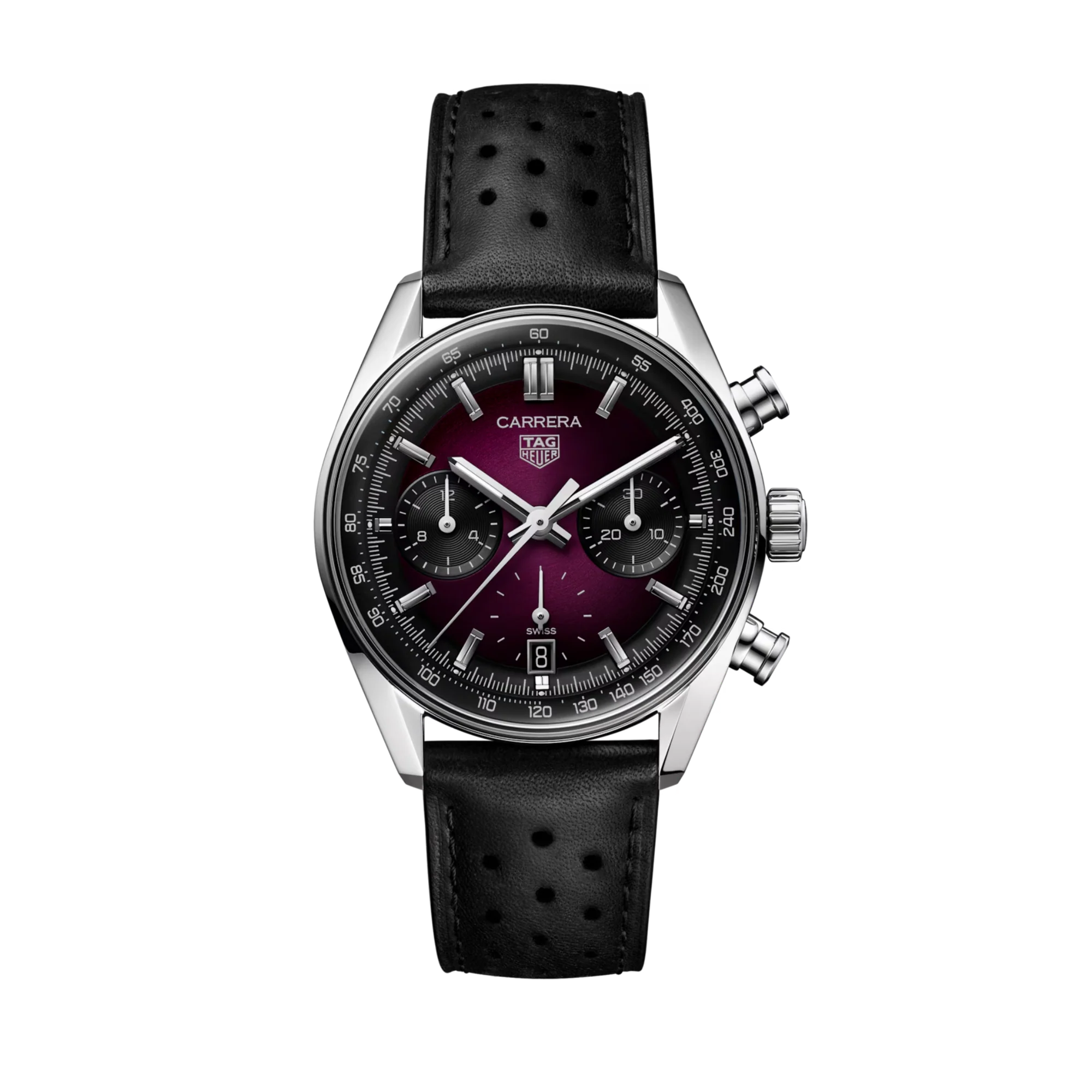 TAG Heuer Carrera Chronograph Purple dial CBS2219.FC6607