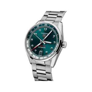 TAG Heuer Carrera Date Twin-time Green dial 39mm WDA2114.BA0043