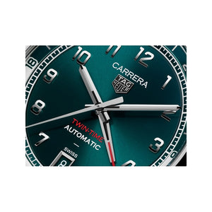 TAG Heuer Carrera Date Twin-time Green dial 39mm WDA2114.BA0043