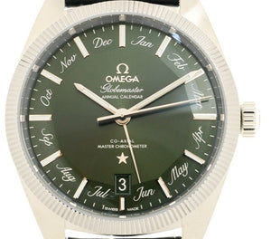Omega Constellation Globemaster Alligator Leather Watch| Harley's Time LLC