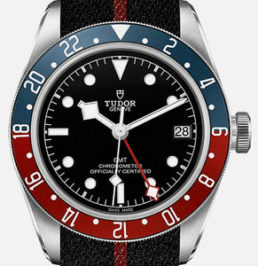 Tudor Black Bay Pepsi GMT 41 mm Correa Nato 41 Reloj para hombre M79830RB-003 