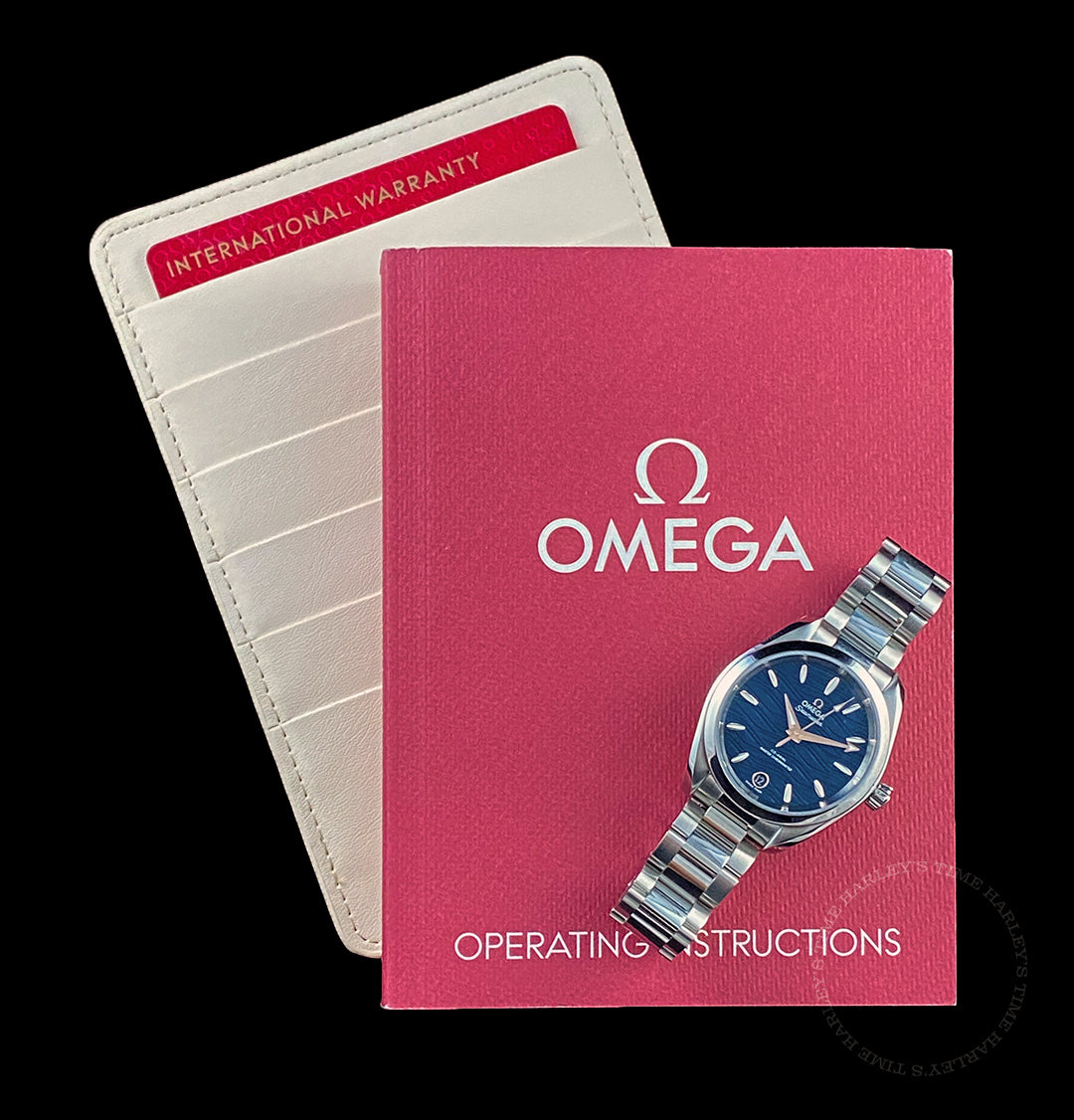 Omega Aqua Terra Seamaster Blue Dial Steel bracelet | Harley's Time LLC