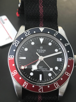 Tudor Black Bay Pepsi GMT 41mm Nato Strap 41 Mens watch M79830RB-003