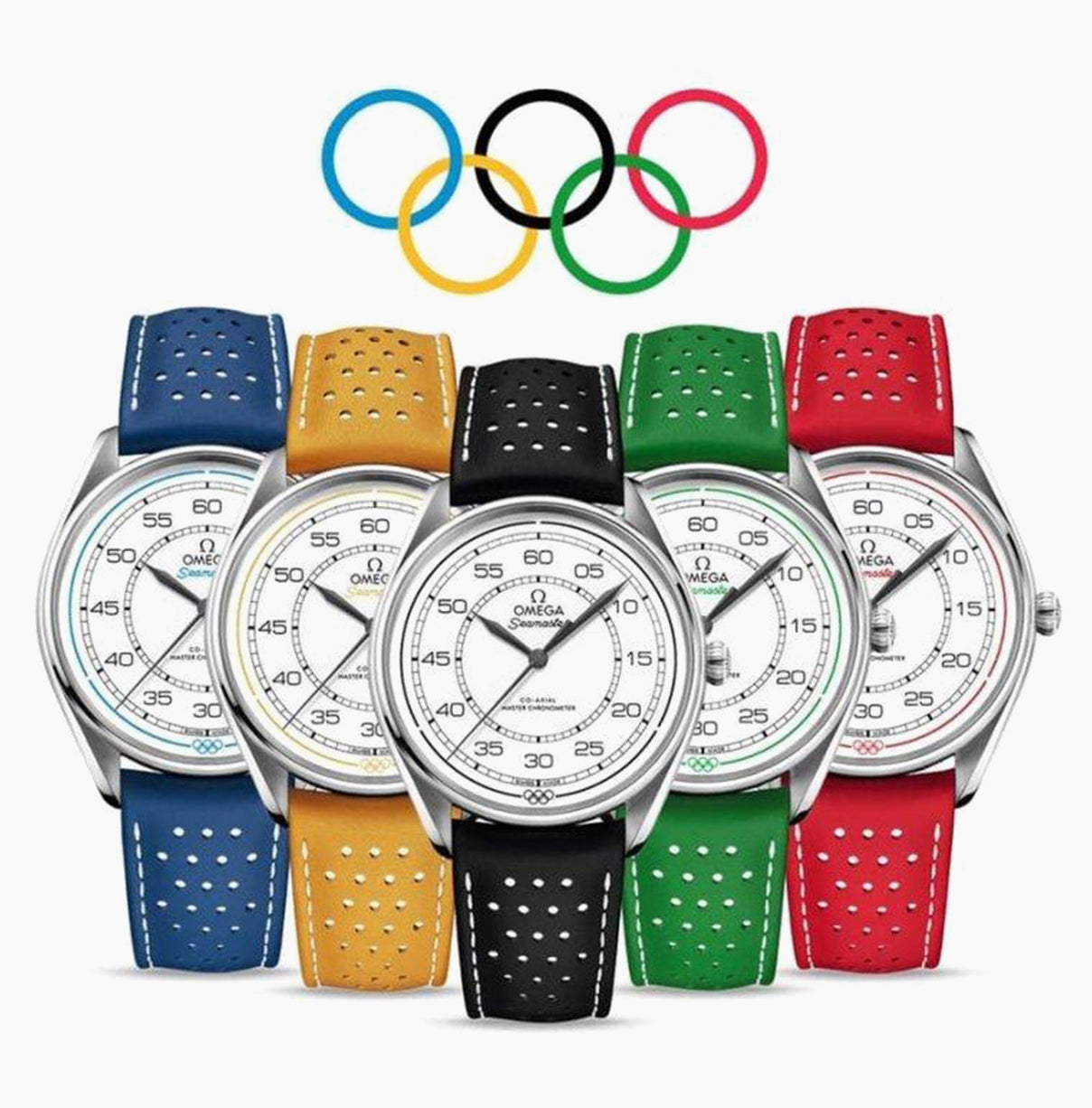 Omega Olympic FULL SET Limited Edition Watch 39.5mm | Harley's Time LLC