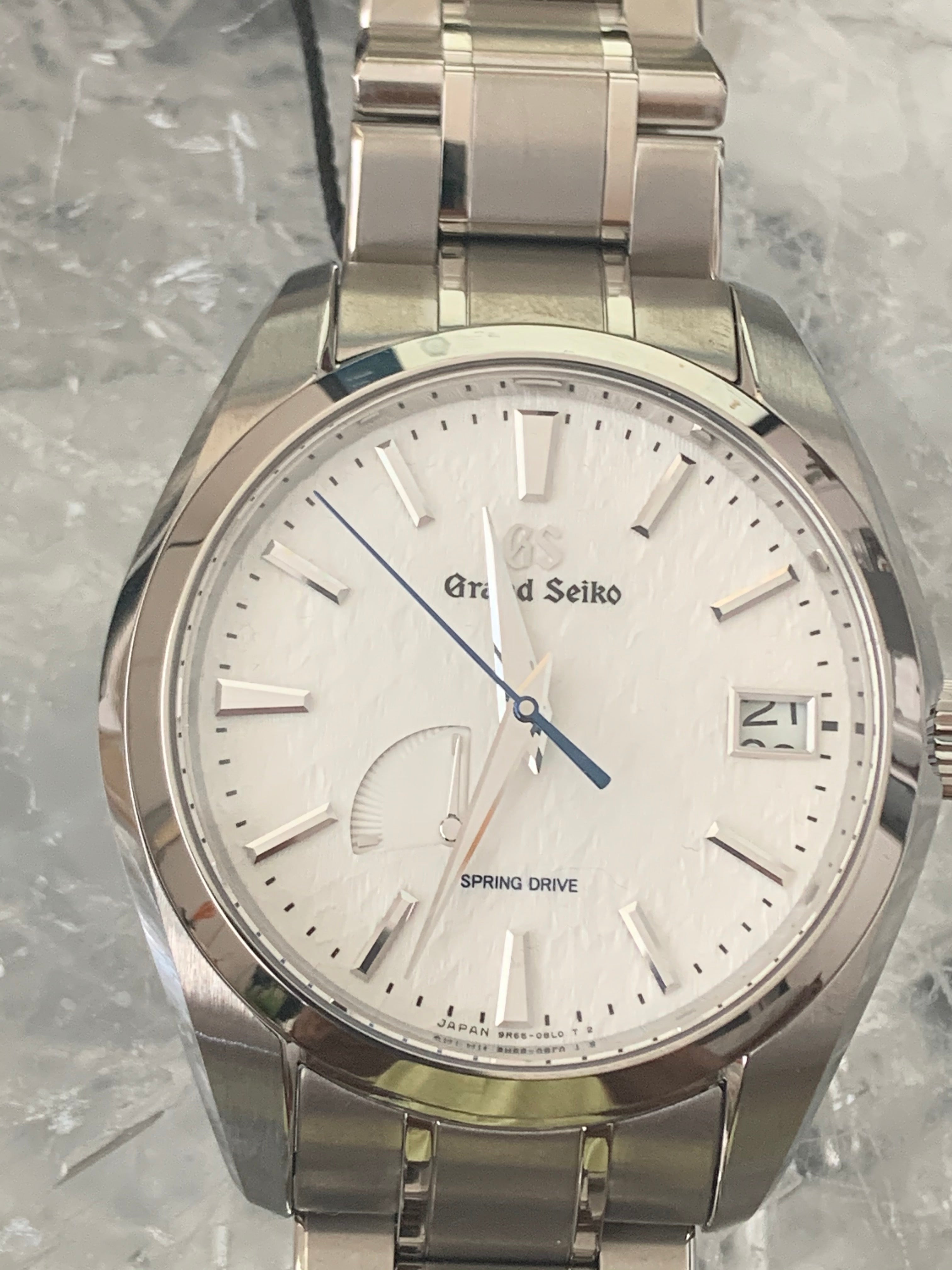 Grand Seiko Snowflake Spring Drive Titanium bracelet | Harley's Time LLC