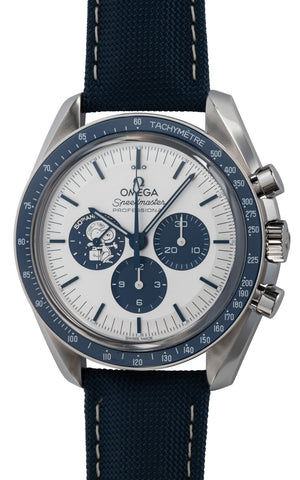 Omega Speedmaster Silver Snoopy Award 50th Anniversary Chronograph 3861  Men's 42mm