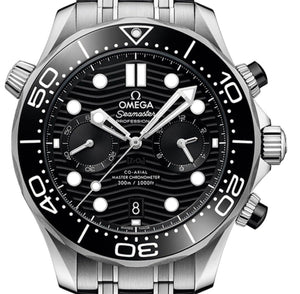 Omega Seamaster Diver 300M Chrono, New Luxury Watch, Harley's Time LLC