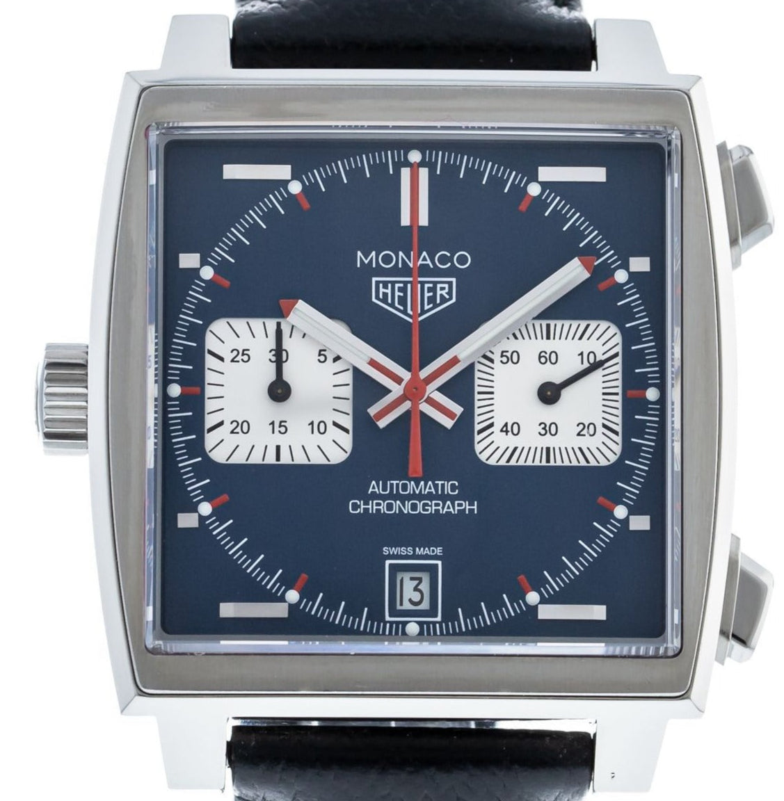 TAG Heuer CAW211PFC6356 Steve McQueen Monaco Calibre 11 Leather strap 39mm