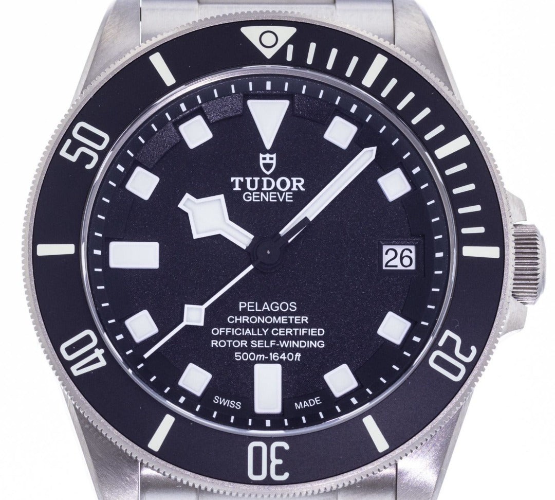 Tudor Pelagos Black Steel | Luxury Titanium Watch | Harley's Time