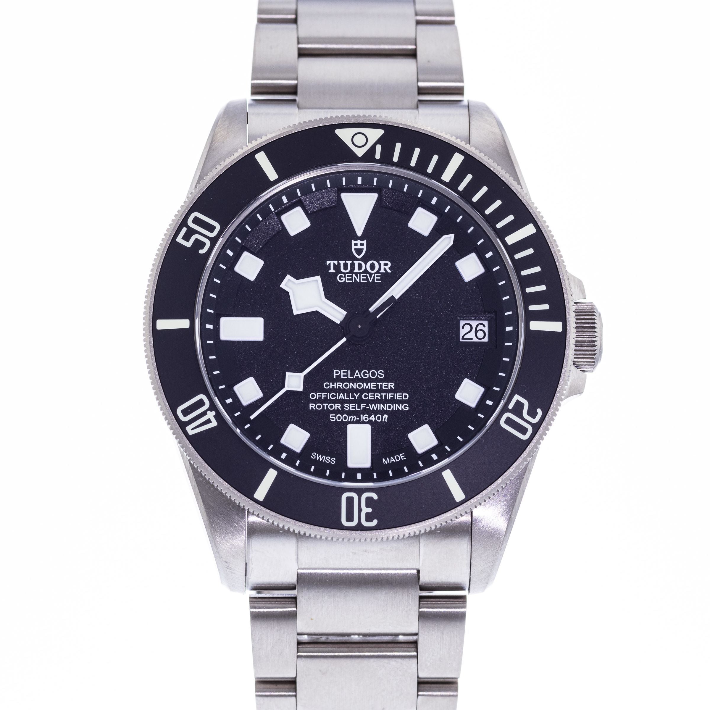 Tudor Pelagos Black Steel | Luxury Titanium Watch | Harley's Time