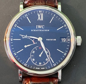 IWC Portofino Days Blue 45m Pre-owned Luxury Watch | Harley's Time LLC